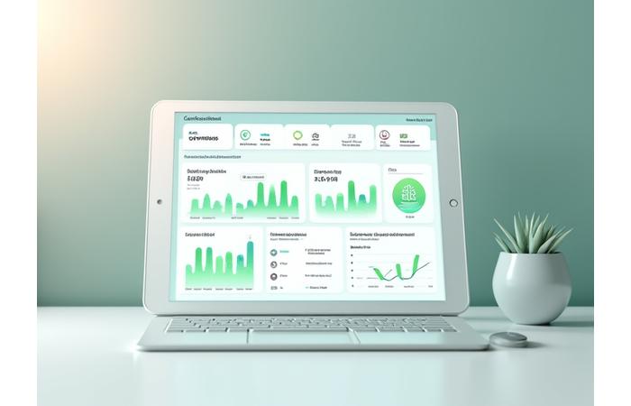 Captura de pantalla de un dashboard personal en una plataforma de bienestar, mostrando métricas de salud, objetivos y recomendaciones personalizadas.