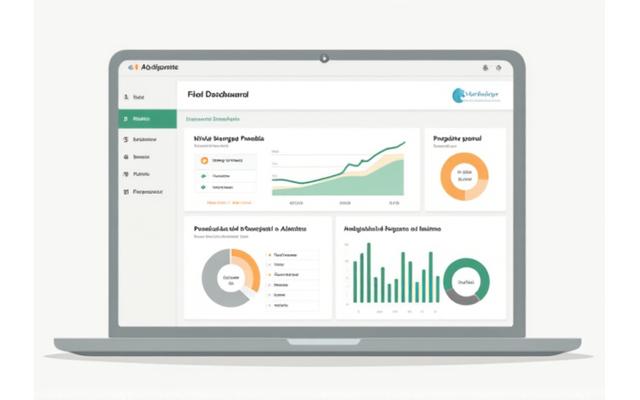 Representación de un dashboard digital mostrando métricas de productividad, niveles de energía y satisfacción de empleados con gráficos y datos claros.