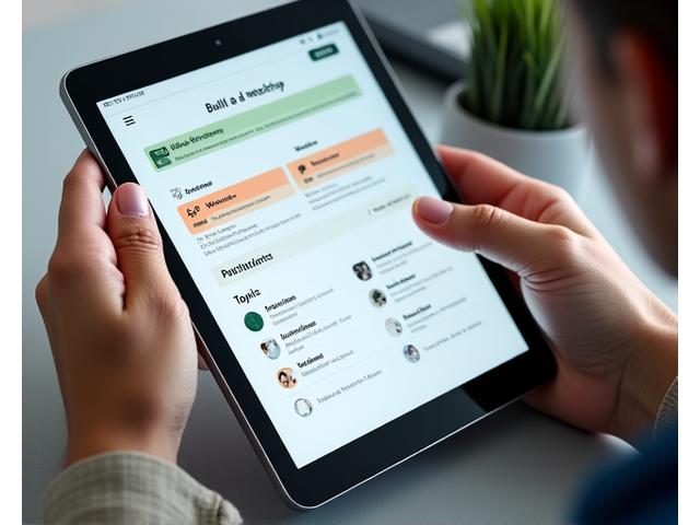 Interfaz de usuario interactiva en una tablet y un smartphone, con opciones para seleccionar temas, duración y formato de taller, simbolizando personalización.